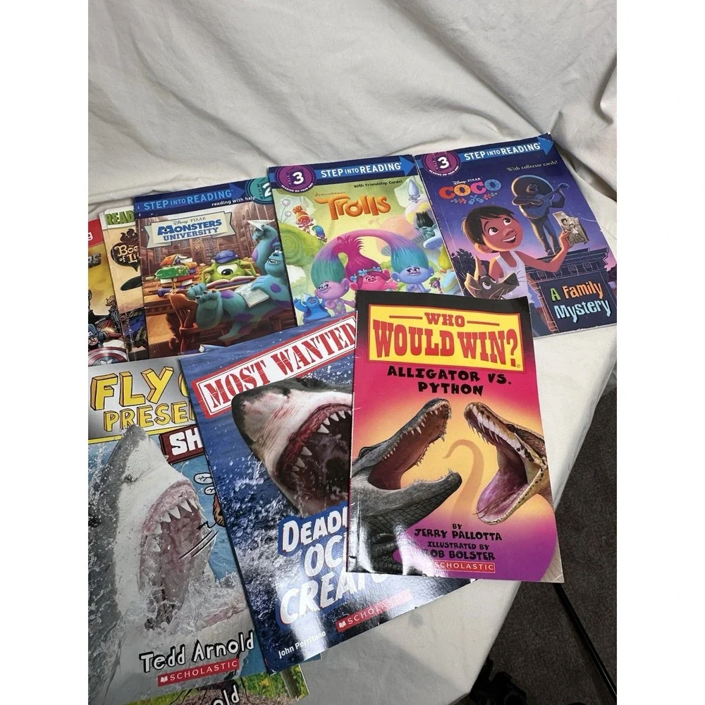 Children's Early Reader Book Lot Level 1-3 Thomas Trolls Avengers Pokémon + More